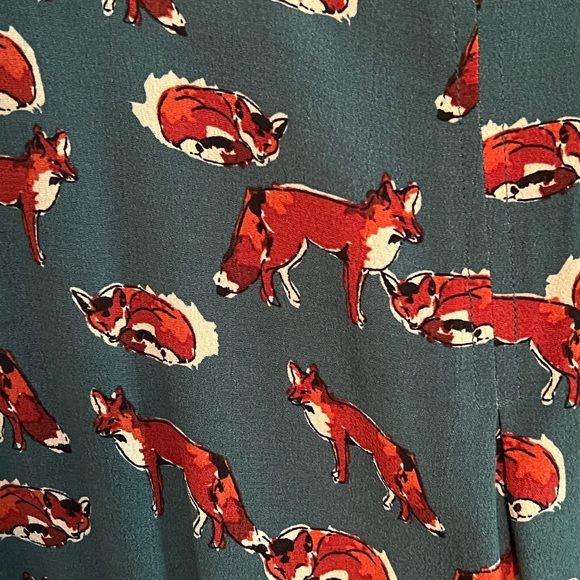 Anthropologie Catherine Fox Print Dress - Picture 7 of 7